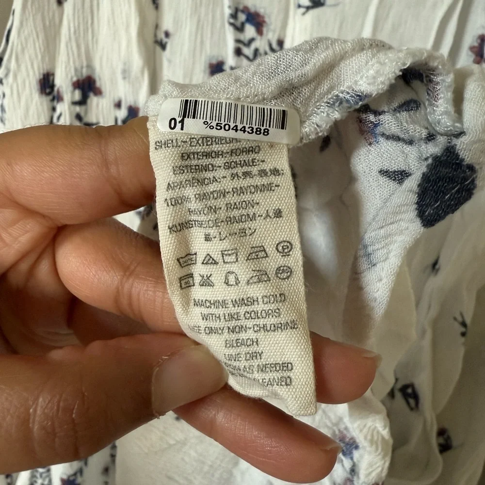 Free People floral tunic swing dress size Medium